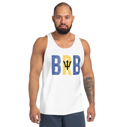 Barbados BRB National Flag Inspired Unisex Tank Top