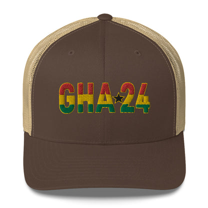 GHANA 24 FLOW INTERNATIONAL Trucker Cap