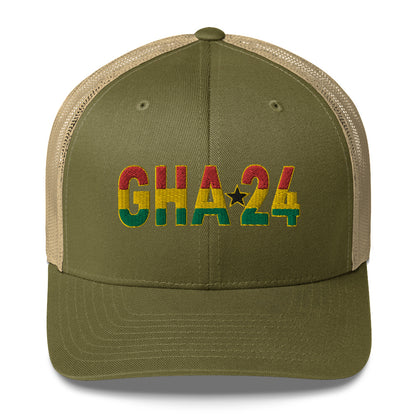 GHANA 24 FLOW INTERNATIONAL Trucker Cap