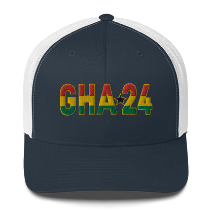 GHANA 24 FLOW INTERNATIONAL Trucker Cap