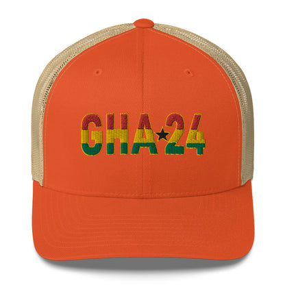 GHANA 24 FLOW INTERNATIONAL Trucker Cap