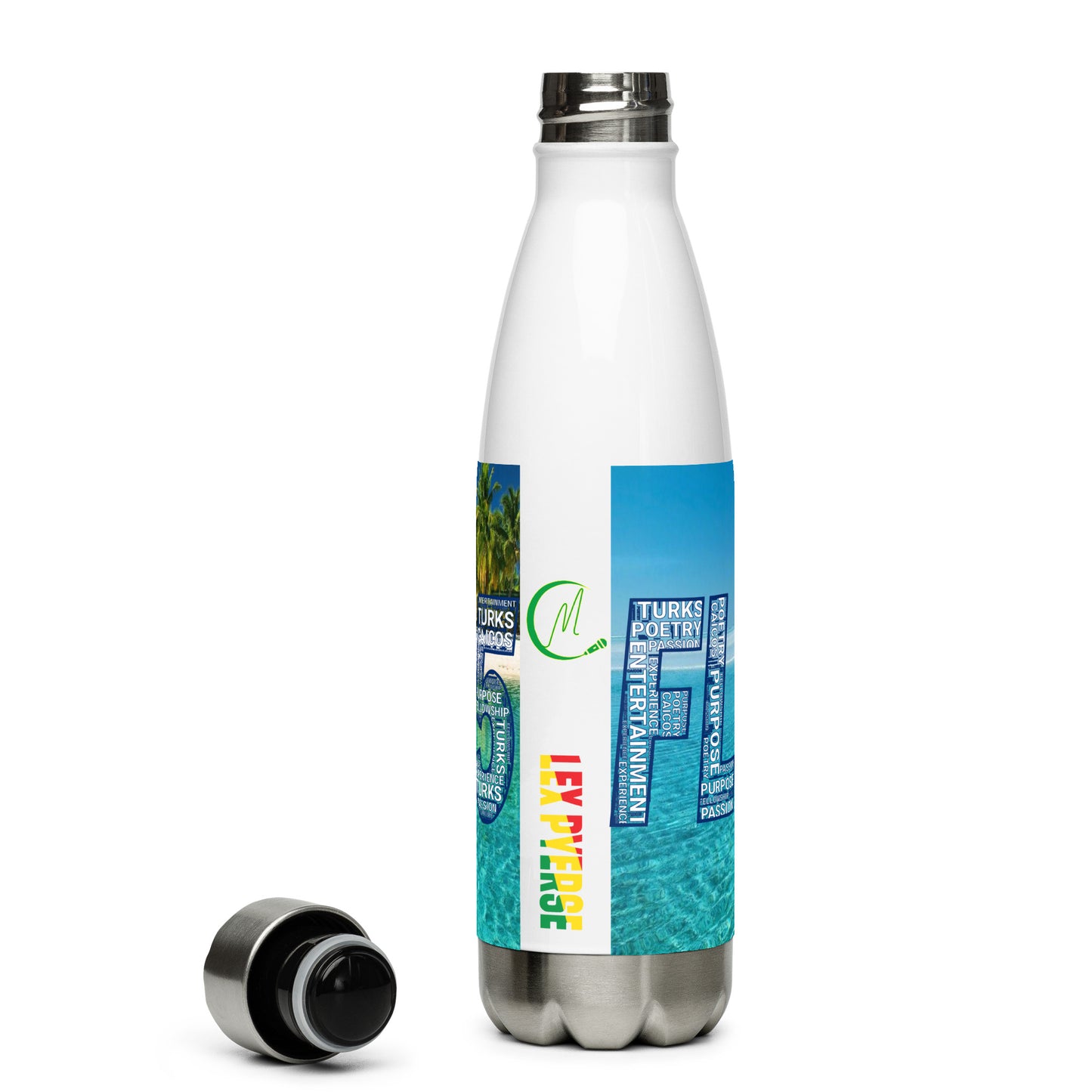 TURKS AND CAICOS FLOW INTERNATIONAL Stainless steel water bottle