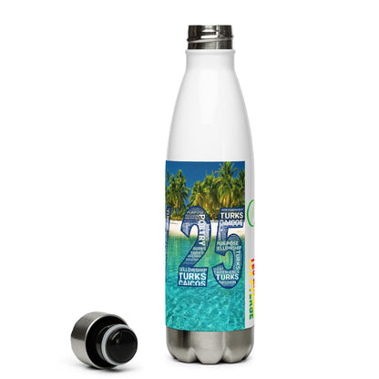 TURKS AND CAICOS FLOW INTERNATIONAL Stainless steel water bottle