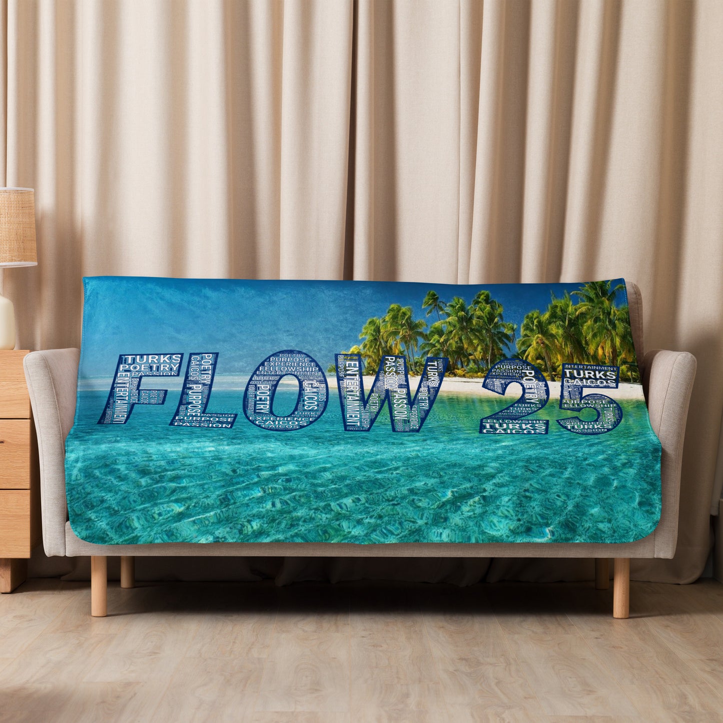 TURKS AND CAICOS FLOW INTERNATIONAL Sherpa blanket