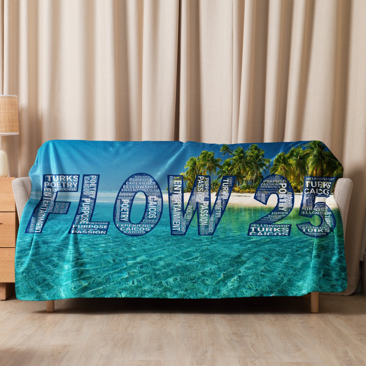 TURKS AND CAICOS FLOW INTERNATIONAL Sherpa blanket