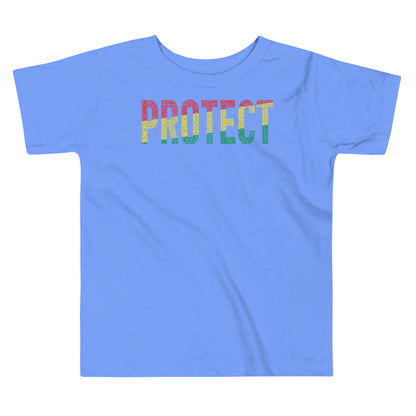 "PROTECT" BLACK MAN, BLACK WOMAN, BLACK GIRL, BLACK BOY Pan-African Word Cluster  Toddler Short Sleeve T-Shirt