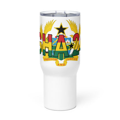 GHANA 24 FLOW INTERNATIONAL Travel mug with a handle