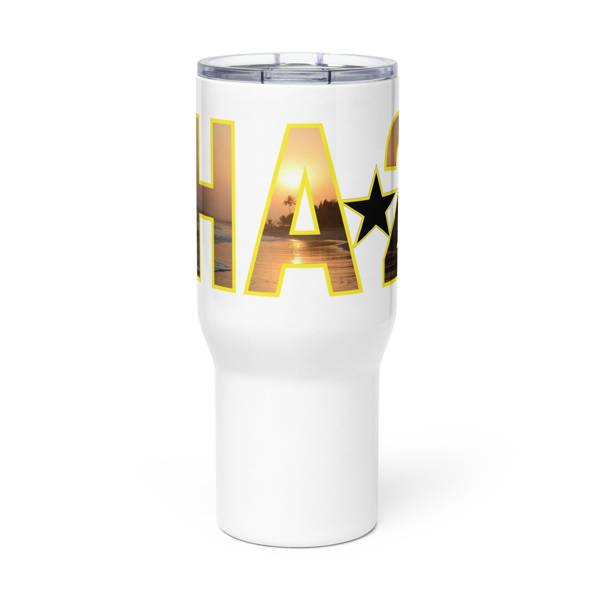 FLOW INTERNATIONAL GHANA 26 Travel mug with a handle – Lex Pyerse Clothing