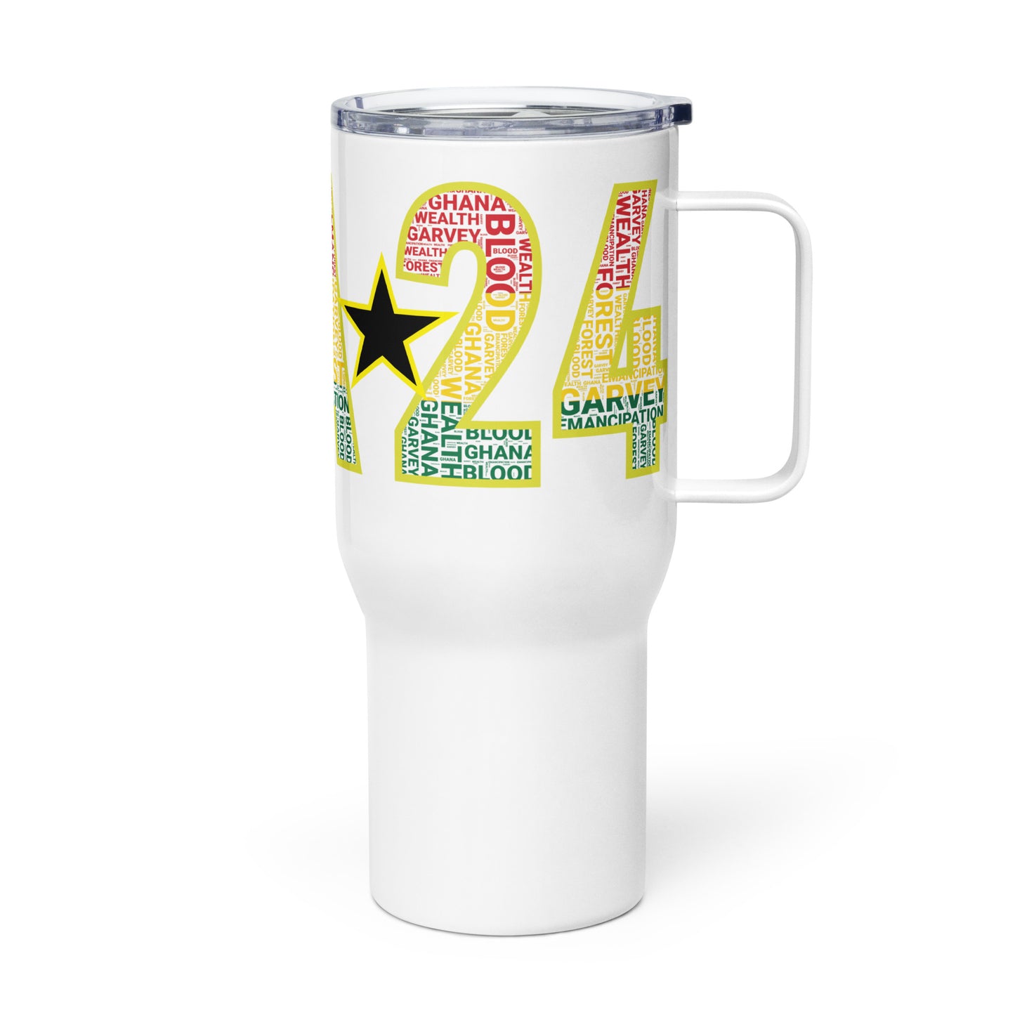 GHANA 24 FLOW INTERNATIONAL Travel mug with a handle