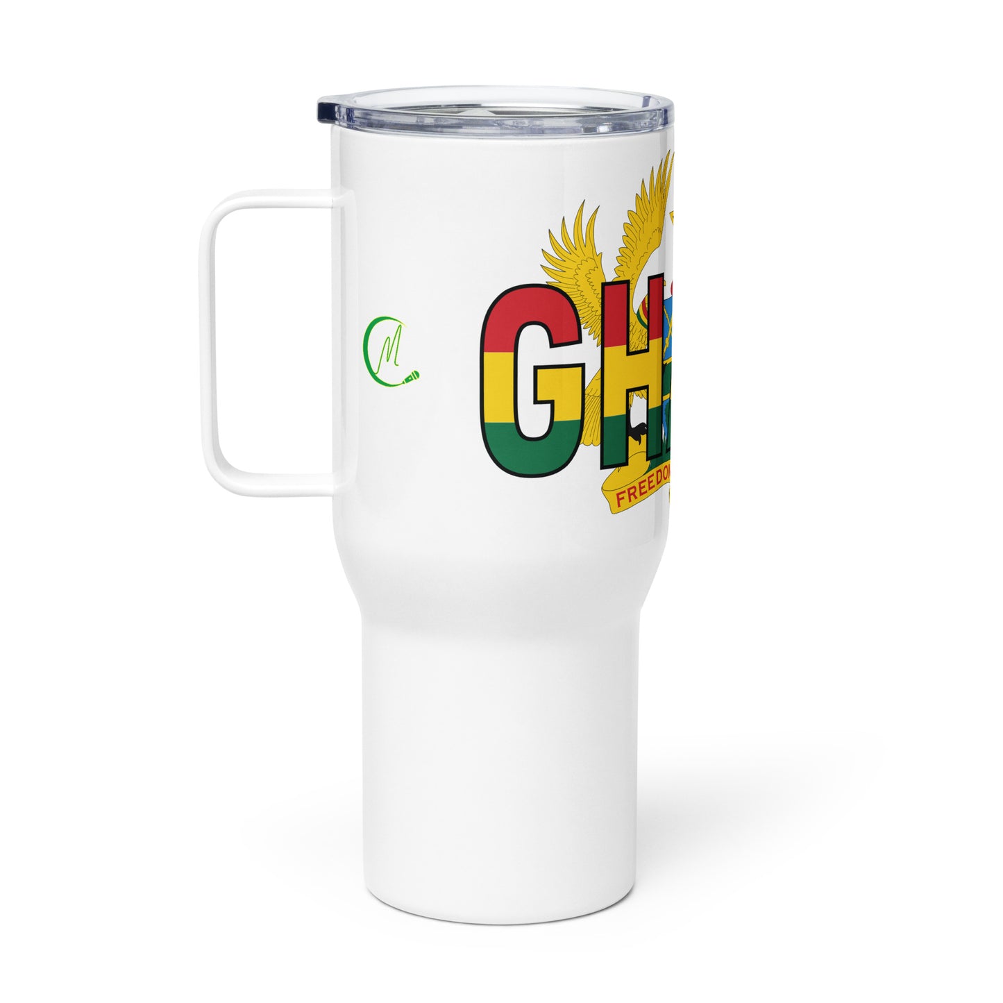 GHANA 24 FLOW INTERNATIONAL Travel mug with a handle