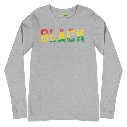 BLACK Unisex Long Sleeve Tee