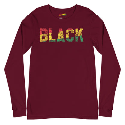 BLACK Unisex Long Sleeve Tee