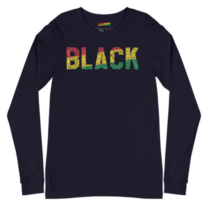 BLACK Unisex Long Sleeve Tee