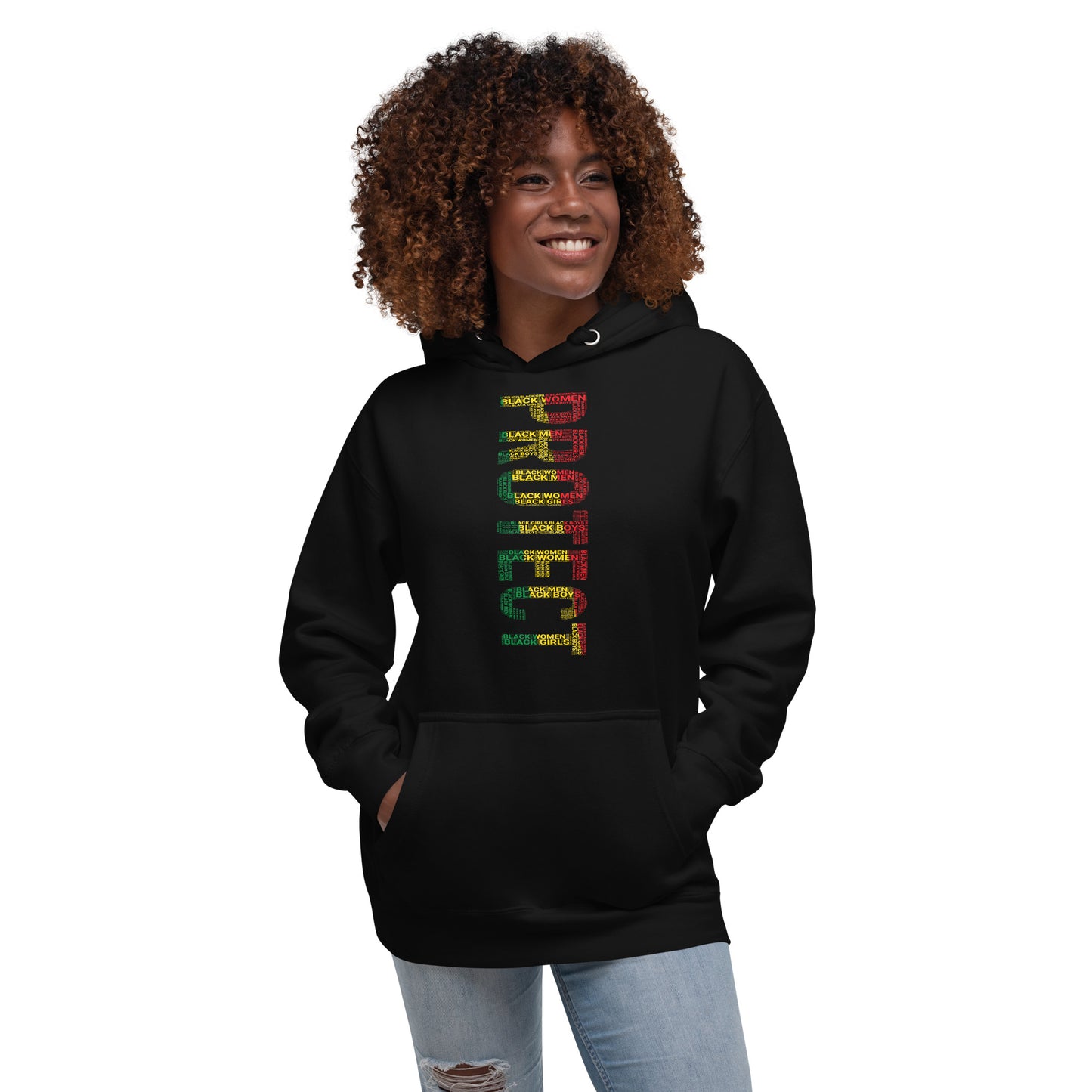 PROTECT (Vertical) Word Cluster Unisex Hoodie