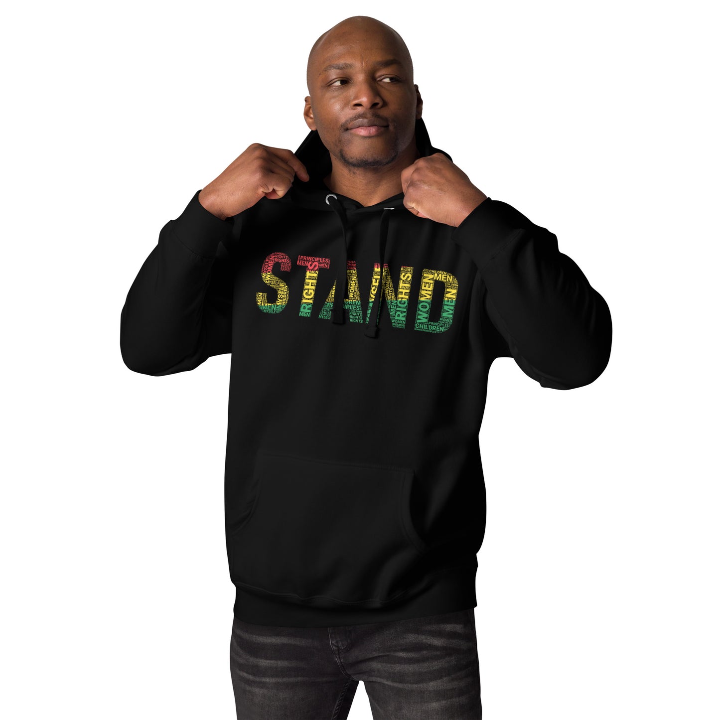 STAND Word Cluster Pan-African Color Unisex Hoodie