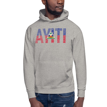 HAITI  AYITI NATIONAL FLAG INSPIRED Unisex Hoodie