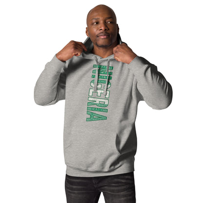 NIGERIA NATIONAL FLAG INSPIRED Word Cluster Unisex Hoodie (Vertical)