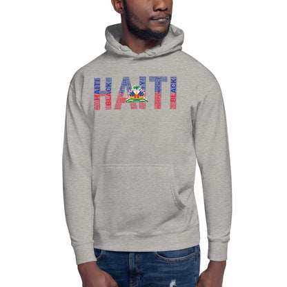 HAITI NATIONAL FLAG INSPIRED WORD CLUSTER Unisex Hoodie