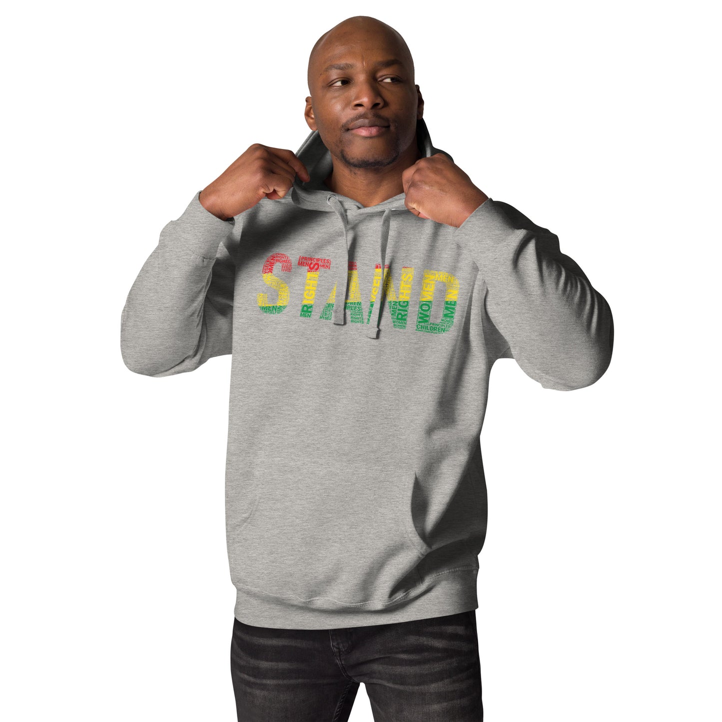 STAND Word Cluster Pan-African Color Unisex Hoodie