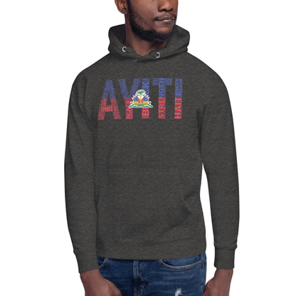 HAITI  AYITI NATIONAL FLAG INSPIRED Unisex Hoodie