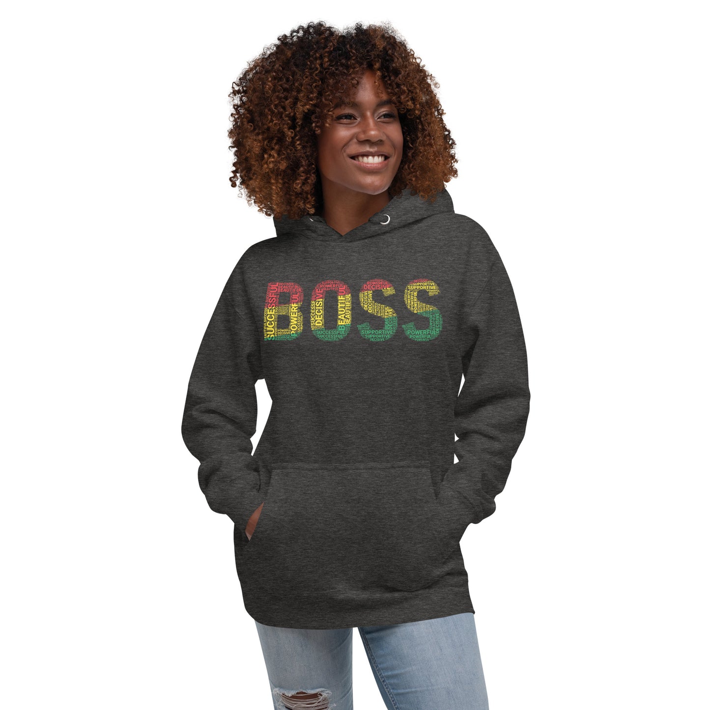 BOSS  Pan-African Inspired Word Cluster Unisex Hoodie