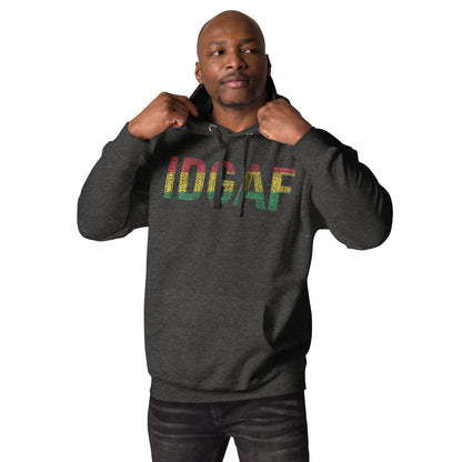 IDGAF Pan African Inspired Word Cluster Unisex Hoodie