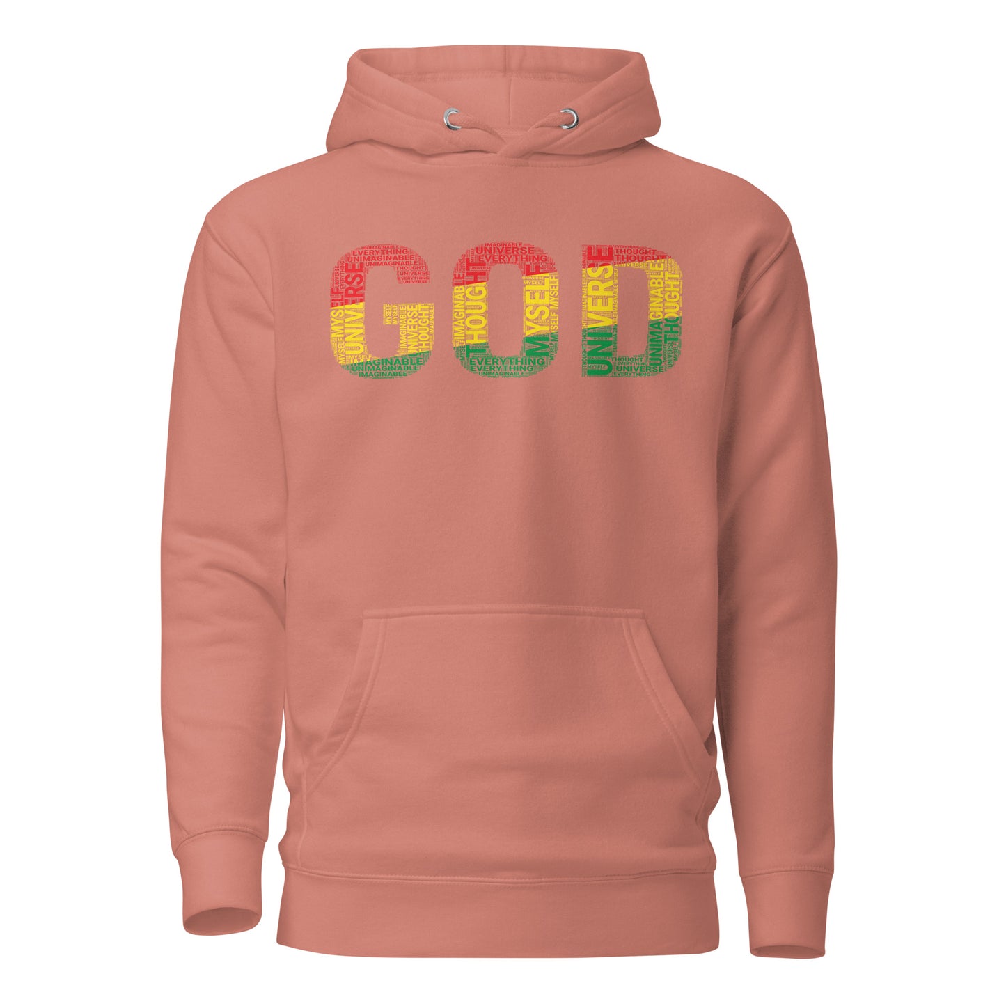 "GOD"  Pan-African Colored Word Cluster Unisex Hoodie