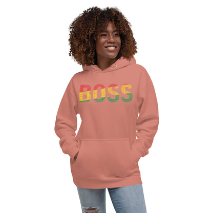BOSS  Pan-African Inspired Word Cluster Unisex Hoodie