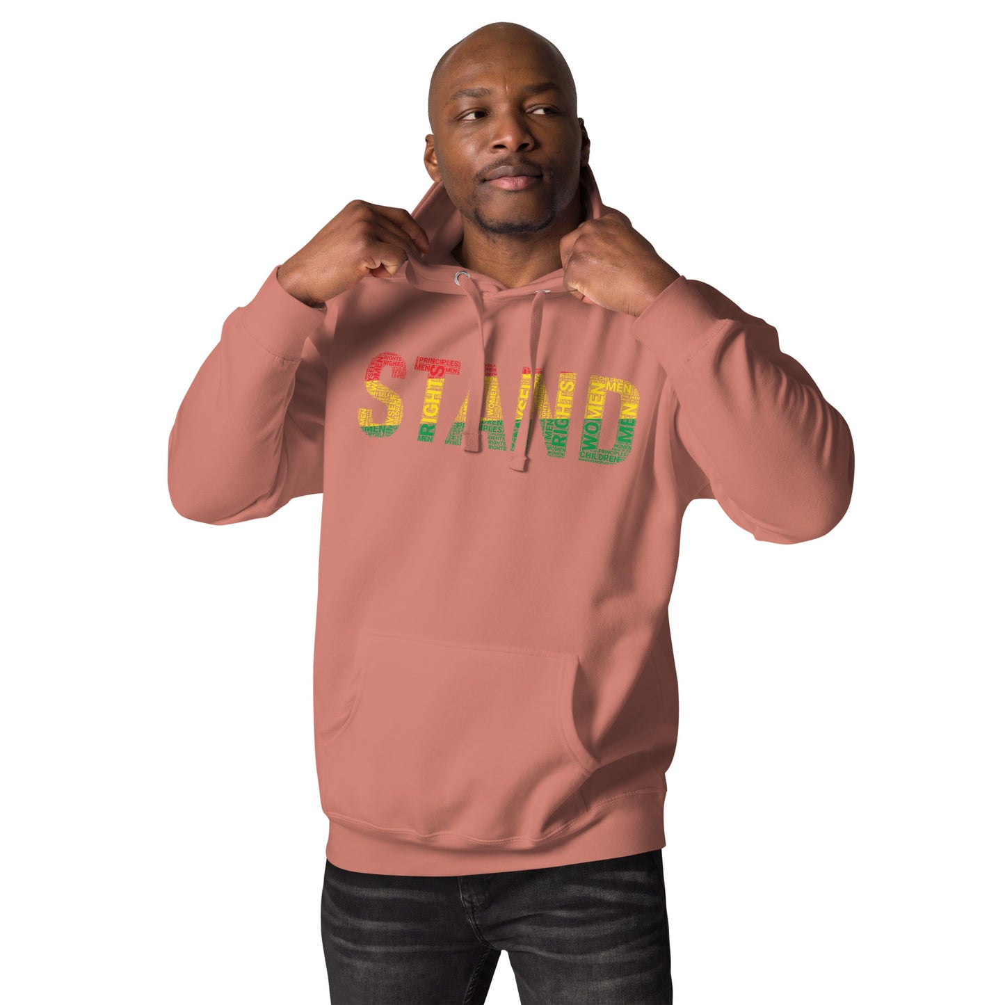 STAND Word Cluster Pan-African Color Unisex Hoodie