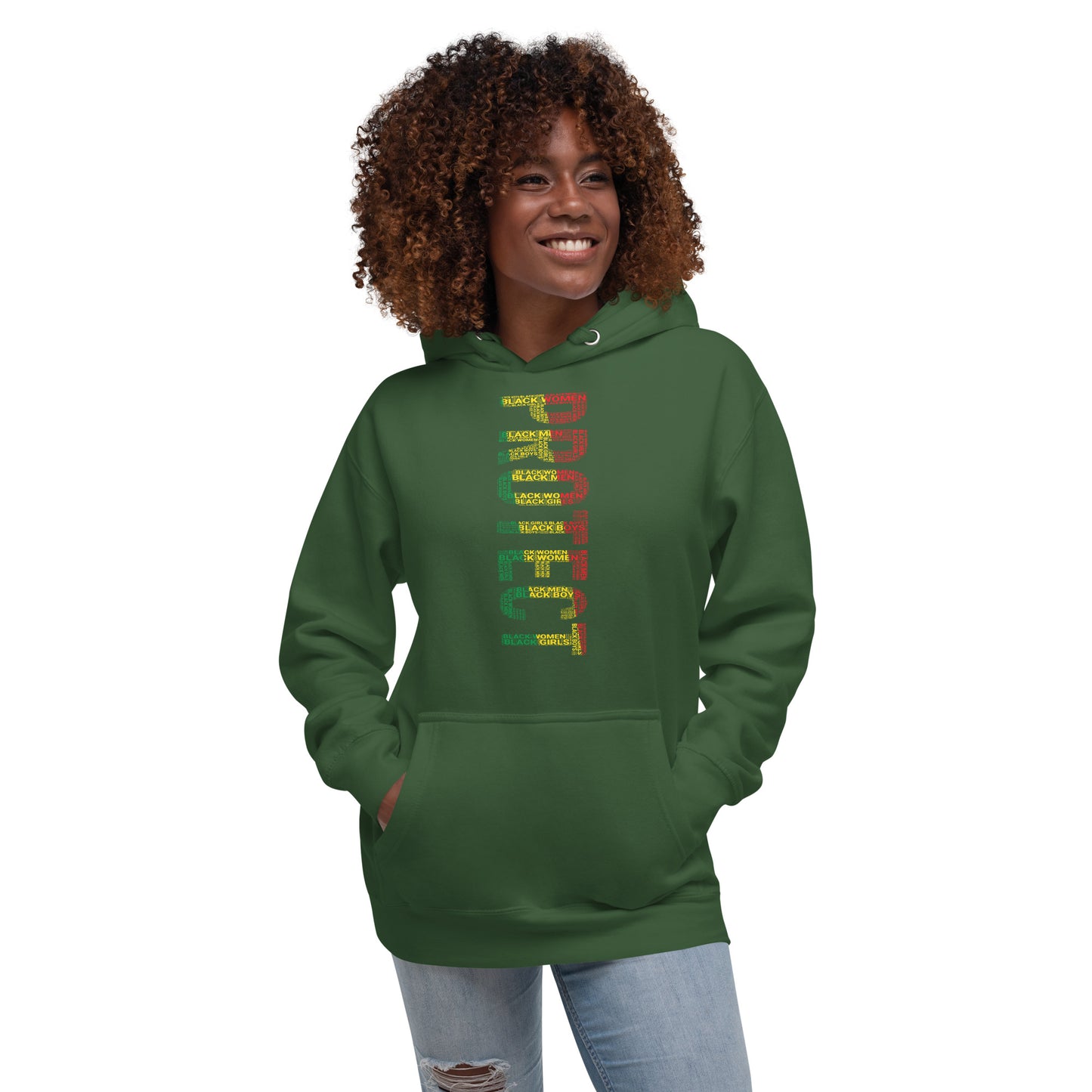 PROTECT (Vertical) Word Cluster Unisex Hoodie