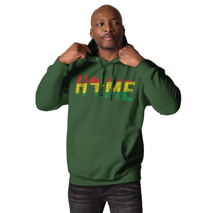 HOME Africa Silhouette Word Cluster Unisex Hoodie