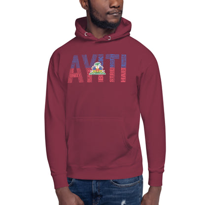 HAITI  AYITI NATIONAL FLAG INSPIRED Unisex Hoodie