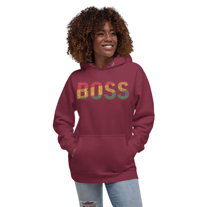 BOSS  Pan-African Inspired Word Cluster Unisex Hoodie
