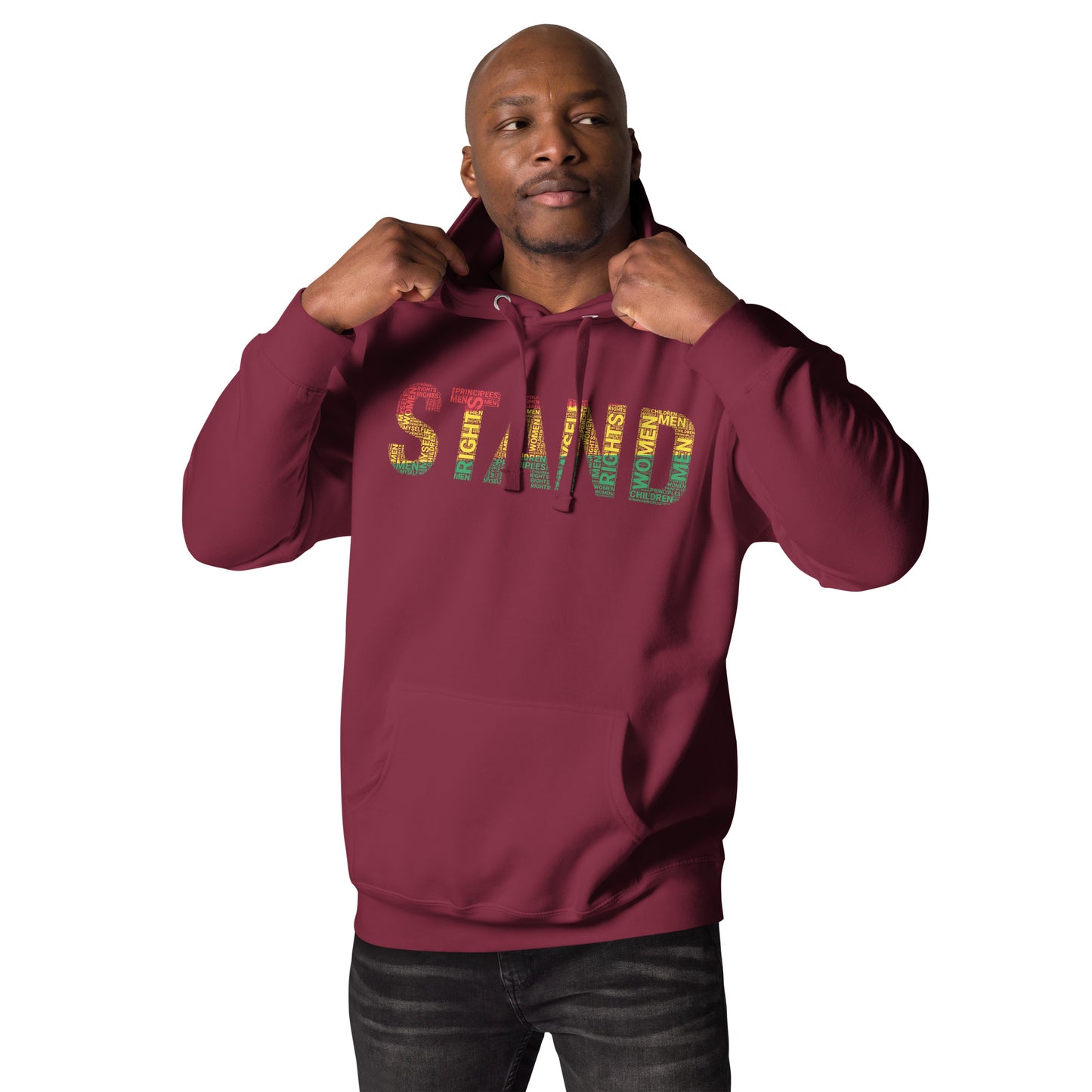 STAND Word Cluster Pan-African Color Unisex Hoodie