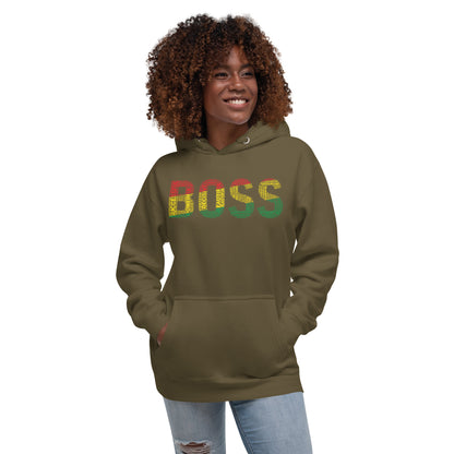 BOSS  Pan-African Inspired Word Cluster Unisex Hoodie