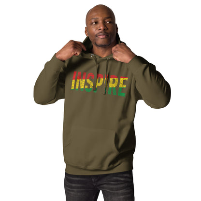 "INSPIRE" Pan-African Color Word Cluster Unisex Hoodie