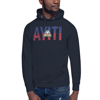 HAITI  AYITI NATIONAL FLAG INSPIRED Unisex Hoodie