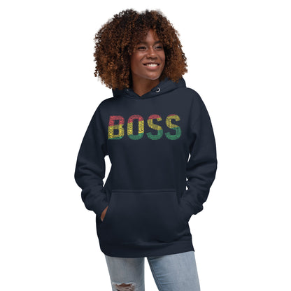 BOSS  Pan-African Inspired Word Cluster Unisex Hoodie