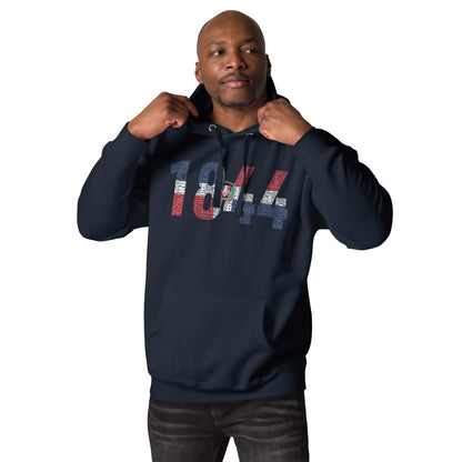 DOMINICAN REPUBLIC INDEPENDENCE National Flag Inspired Word Cluster  Unisex Hoodie