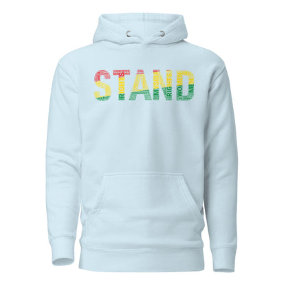 STAND Word Cluster Pan-African Color Unisex Hoodie