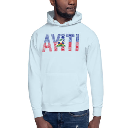 HAITI  AYITI NATIONAL FLAG INSPIRED Unisex Hoodie