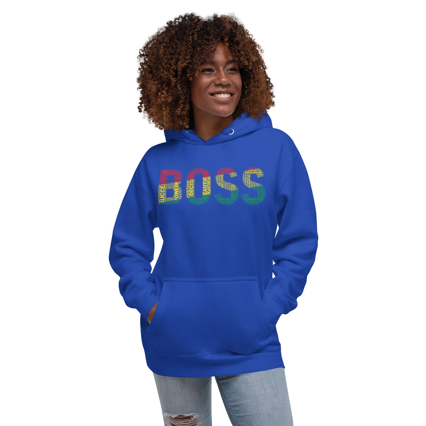 BOSS  Pan-African Inspired Word Cluster Unisex Hoodie