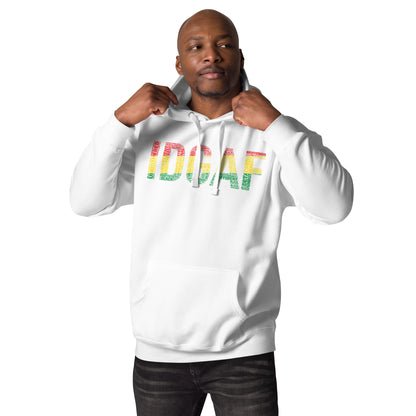 IDGAF Pan African Inspired Word Cluster Unisex Hoodie