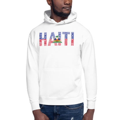 HAITI NATIONAL FLAG INSPIRED WORD CLUSTER Unisex Hoodie