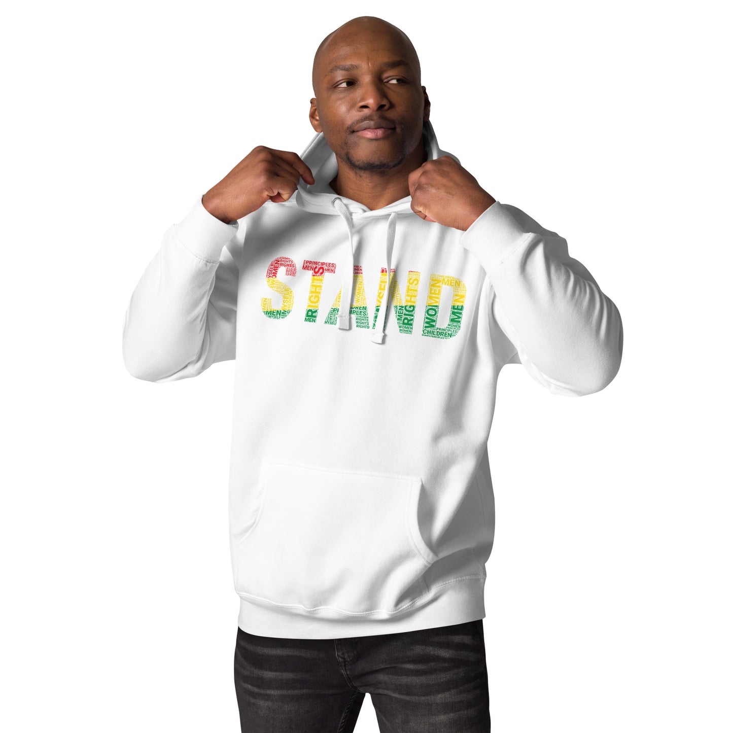 STAND Word Cluster Pan-African Color Unisex Hoodie