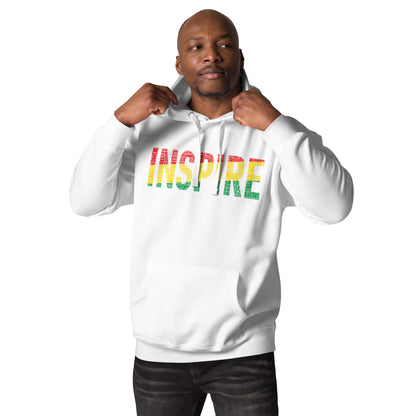 "INSPIRE" Pan-African Color Word Cluster Unisex Hoodie