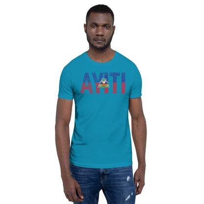 HAITI AYITI National Flag Inspired Short-Sleeve Unisex T-Shirt