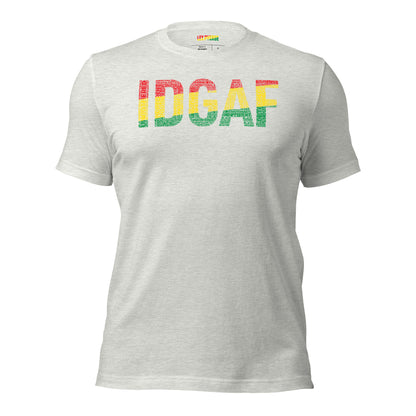 "IDGAF" Pan-African Colored Short-Sleeve Unisex T-Shirt