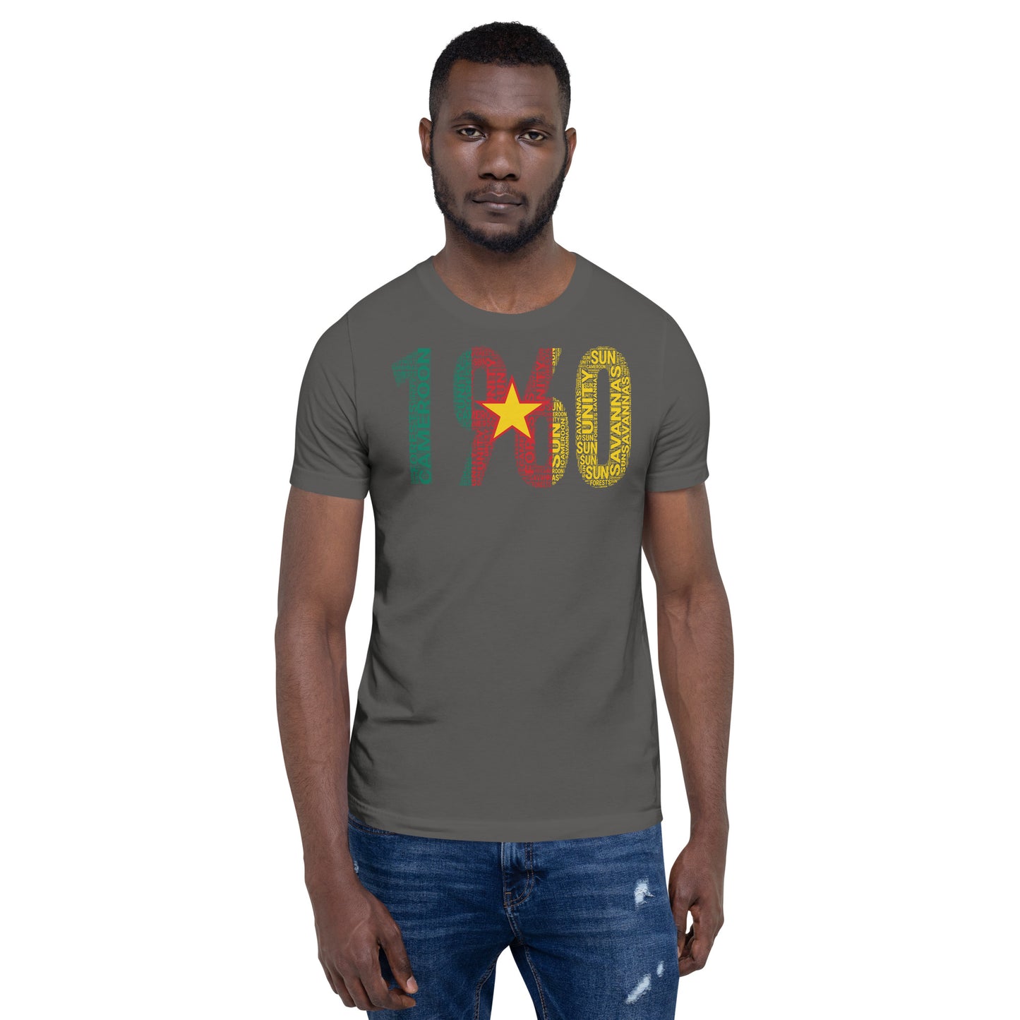 Cameroon 1960 Independence Inspired Word Cluster Unisex t-shirt