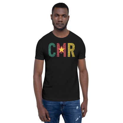 Cameroon CMR Inspired Word Cluster Unisex t-shirt